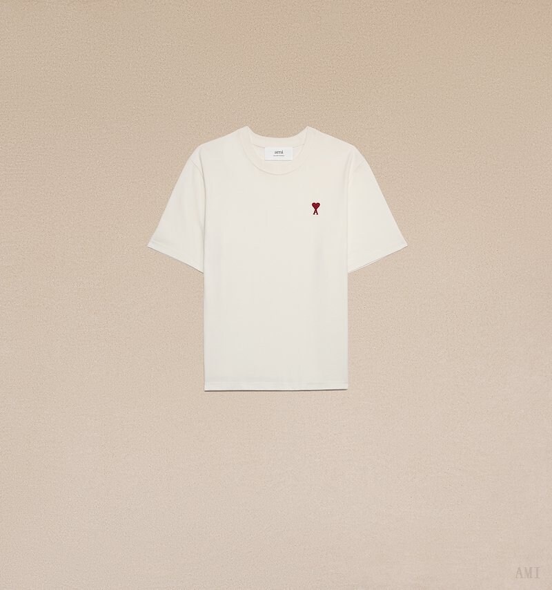 Ami Paris Ami De Coeur Boxy Fit T-shirt Blanche Homme | TGX-76571805